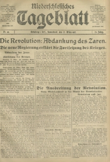 Niederschlesisches Tageblatt, no 64 (Sonnabend, den 17. März 1917)