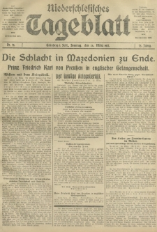 Niederschlesisches Tageblatt, no 71 (Sonntag, den 25. März 1917)