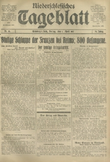 Niederschlesisches Tageblatt, no 81 (Freitag, den 6. April 1917)