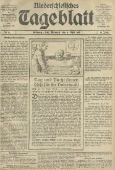Niederschlesisches Tageblatt, no 83 (Mittwoch, den 11. April 1917)