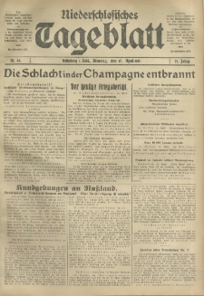 Niederschlesisches Tageblatt, no 88 (Dienstag, den 17. April 1917)