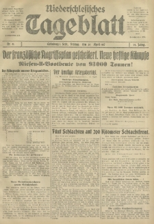 Niederschlesisches Tageblatt, no 91 (Freitag, den 20. April 1917)