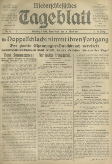 Niederschlesisches Tageblatt, no 92 (Sonnabend, den 21. April 1917)