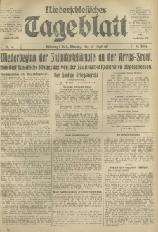 Niederschlesisches Tageblatt, no 94 (Dienstag, den 24. April 1917)