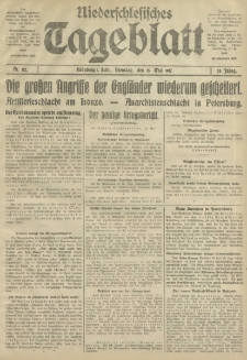 Niederschlesisches Tageblatt, no 112 (Dienstag, den 15. Mai 1917)