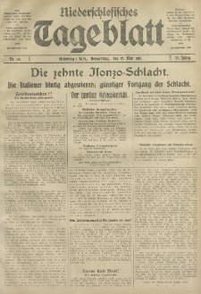 Niederschlesisches Tageblatt, no 114 (Donnerstag, den 17. Mai 1917)