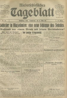 Niederschlesisches Tageblatt, no 115 (Sonnabend, den 19. Mai 1917)