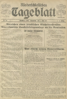 Niederschlesisches Tageblatt, no 126 (Sonnabend, den 2. Juni 1917)