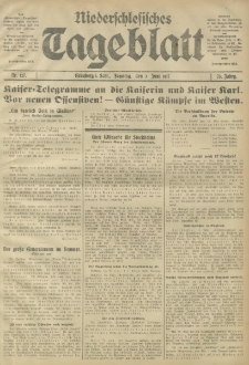 Niederschlesisches Tageblatt, no 127 (Sonntag, den 3. Juni 1917)