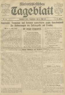Niederschlesisches Tageblatt, no 138 (Sonnabend, den 16. Juni 1917)