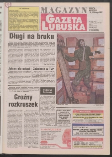 Gazeta Lubuska : magazyn R. XLV [właśc. XLVI], nr 39 (15/16 lutego 1997). - Wyd. 1