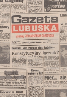 Gazeta Lubuska : dawniej Zielonogórska-Gorzowska R. XLI [właśc. XLII], nr 68 (22 marca 1993). - Wyd. 1