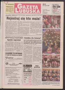 Gazeta Lubuska R. XLV [właśc. XLVI], nr 74 (28 marca 1997). - Wyd. 1