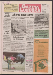 Gazeta Lubuska R. XLV [właśc. XLVI], nr 90 (17 kwietnia 1997). - Wyd. 1