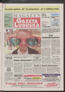 Gazeta Lubuska : magazyn R. XLV [właśc. XLVI], nr 120 (24/25 maja 1997). - Wyd. 1