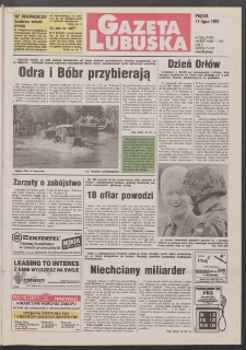 Gazeta Lubuska R. XLV [właśc. XLVI], nr 160 (11 lipca 1997). - Wyd. 1