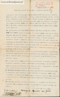 Antoni Sawras - Kontrakt kupna sprzedaży