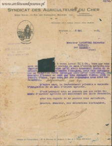 Antoni Sawras - Syndicat des Agriculteurs du Cher