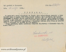 Antoni Sawras - Uchwała; Sąd grodzki, L.dz.hip. 1440/35