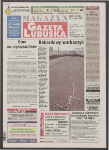 Gazeta Lubuska : magazyn R. XLVIII [właśc. XLIX], nr 72 (25/26 marca 2000). - Wyd. A