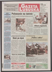 Gazeta Lubuska R. XLVIII [właśc. XLIX], nr 83 (7 kwietnia 2000). - Wyd. A
