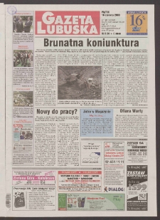 Gazeta Lubuska R. XLVIII [właśc. XLIX], nr 140 (16 czerwca 2000). - Wyd. A