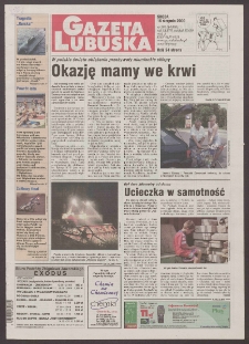 Gazeta Lubuska R. XLVIII [właśc. XLIX], nr 190 (16 sierpnia 2000). - Wyd. A