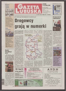 Gazeta Lubuska : Zielona Góra R. XLIX, nr 213 (12 września 2000). - Wyd. A