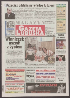 Gazeta Lubuska : magazyn R. XLIX, nr 223 (23/24 września 2000). - Wyd. A