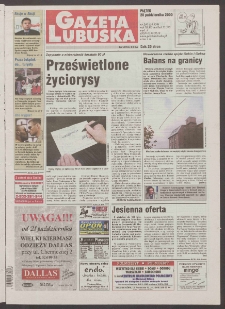 Gazeta Lubuska : Zielona G&oacute;ra R. XLIX, nr 246 (20 października 2000). - Wyd. A