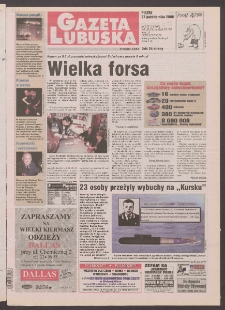 Gazeta Lubuska : Zielona G&oacute;ra R. XLIX, nr 252 (27 października 2000). - Wyd. A