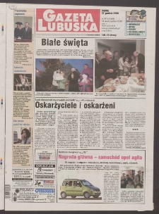 Gazeta Lubuska : Zielona Góra R. XLIX, nr 300 (27 grudnia 2000). - Wyd. A