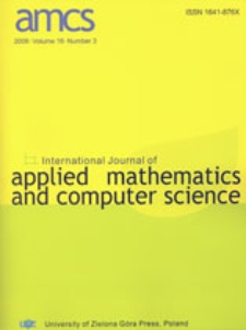International Journal of Applied Mathematics and Computer Science (AMCS) 2006, volume 16, number 3