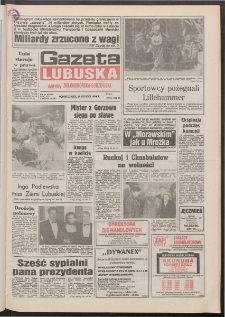 Gazeta Lubuska : dawniej Zielonogórska-Gorzowska R. XLII [właśc. XLIII], nr 49 (28 lutego 1994). - Wyd. 1