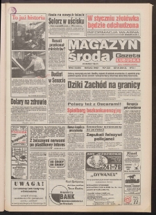 Gazeta Lubuska : magazyn środa : dawniej Zielonog&oacute;rska-Gorzowska R. XLII [właśc. XLIII], nr 69 (23 marca 1994). - Wyd. 1