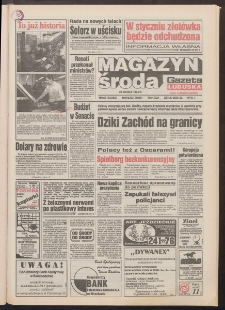 Gazeta Lubuska : magazyn środa : dawniej Zielonogórska-Gorzowska R. XLII [właśc. XLIII], nr 69 (23 marca 1994). - Wyd. 1