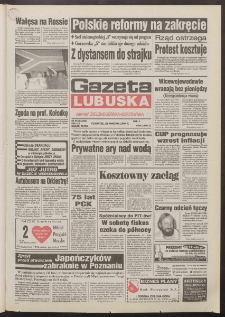 Gazeta Lubuska : dawniej Zielonogórska-Gorzowska R. XLII [właśc. XLIII], nr 99 (28 kwietnia 1994). - Wyd. 1