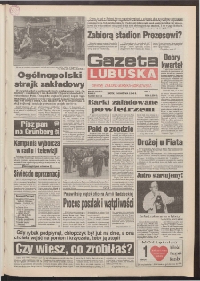 Gazeta Lubuska : dawniej Zielonog&oacute;rska-Gorzowska R. XLII [właśc. XLIII], nr 100 (29 kwietnia 1994). - Wyd. 1