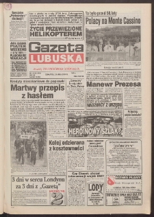 Gazeta Lubuska : dawniej Zielonogórska-Gorzowska R. XLII [właśc. XLIII], nr 116 (19 maja 1994). - Wyd. 1