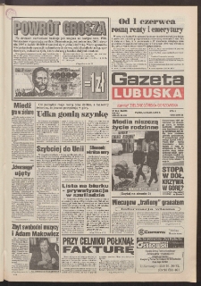 Gazeta Lubuska : dawniej Zielonogórska-Gorzowska R. XLII [właśc. XLIII], nr 111 (13 maja 1994). - Wyd. 1