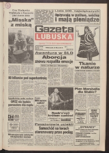Gazeta Lubuska : dawniej Zielonog&oacute;rska-Gorzowska R. XLII [właśc. XLIII], nr 125 (30 maja 1994). - Wyd. 1