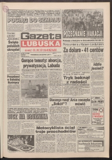 Gazeta Lubuska : dawniej Zielonogórska-Gorzowska R. XLII [właśc. XLIII], nr 201 (29 sierpnia 1994). - Wyd. 1