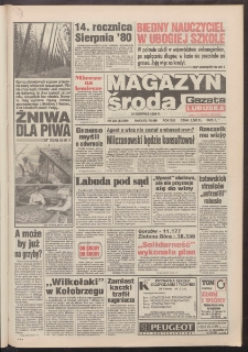 Gazeta Lubuska : magazyn środa : dawniej Zielonog&oacute;rska-Gorzowska R. XLII [właśc. XLIII], nr 203 (31 sierpnia 1994). - Wyd. 1
