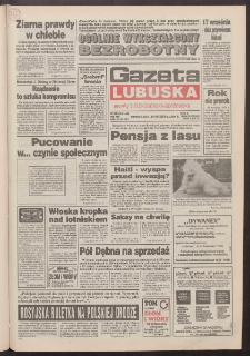 Gazeta Lubuska : dawniej Zielonogórska-Gorzowska R. XLII [właśc. XLIII], nr 219 (19 września 1994). - Wyd. 1