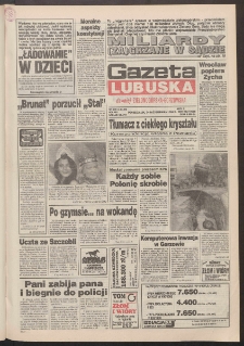 Gazeta Lubuska : dawniej Zielonog&oacute;rska-Gorzowska R. XLII [właśc. XLIII], nr 249 (24 października 1994). - Wyd. 1