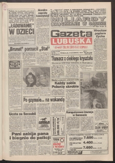 Gazeta Lubuska : dawniej Zielonogórska-Gorzowska R. XLII [właśc. XLIII], nr 249 (24 października 1994). - Wyd. 1