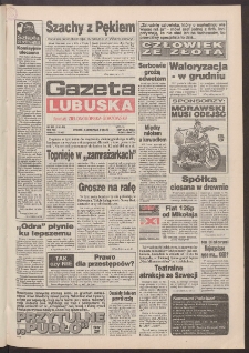 Gazeta Lubuska : dawniej Zielonog&oacute;rska-Gorzowska R. XLII [właśc. XLIII], nr 261 (8 listopada 1994). - Wyd. 1