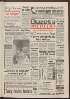 Gazeta Lubuska : dawniej Zielonog&oacute;rska-Gorzowska R. XLII [właśc. XLIII], nr 271 (21 listopada 1994). - Wyd. 1