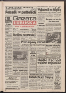 Gazeta Lubuska : dawniej Zielonogórska-Gorzowska R. XLII [właśc. XLIII], nr 300 (27 grudnia 1994). - Wyd. 1