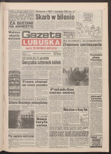 Gazeta Lubuska : dawniej Zielonog&oacute;rska-Gorzowska R. XLII [właśc. XLIII], nr 302 (29 grudnia 1994). - Wyd. 1